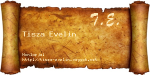 Tisza Evelin névjegykártya