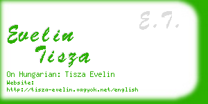 evelin tisza business card